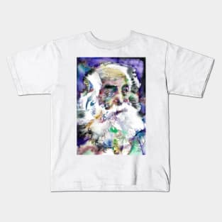 WALT WHITMAN watercolor portrait .1 Kids T-Shirt